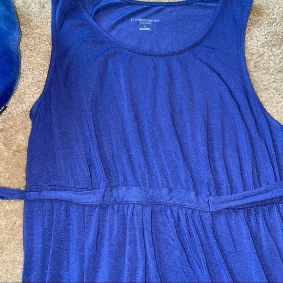 Royal blue, cool and comfy Maternity Dress - Picture 2 of 5
